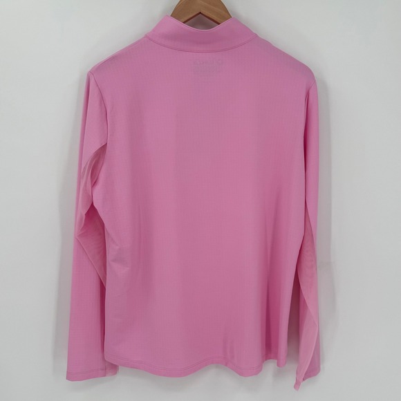 IBKUL Pink Long Sleeve Mock Neck UPF 50+ Cooling Top Women XL - Picture 4 of 8